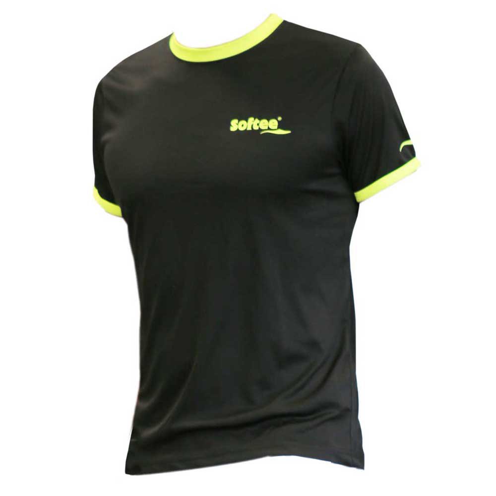 Softee T-shirt à Manches Courtes Galaxy 12 Years Black / Yellow Fluor