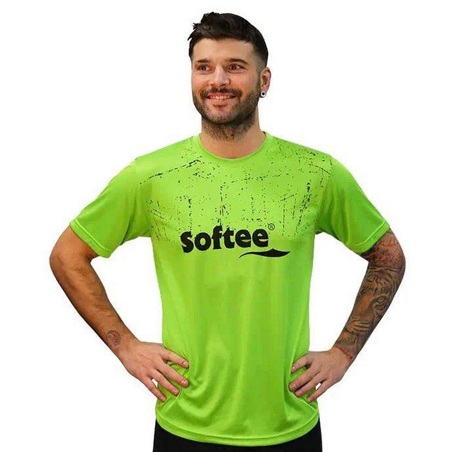 Softee T-shirt à Manches Courtes Sensation L Green / Black