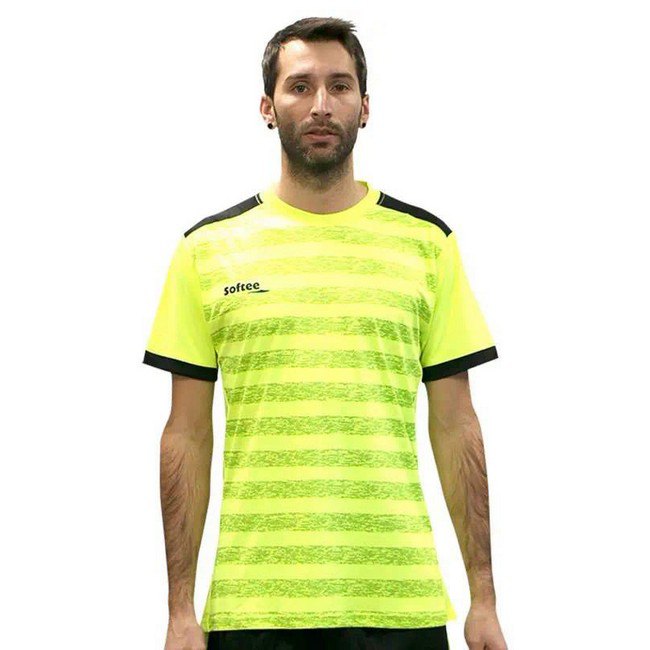 Softee T-shirt à Manches Courtes Leader 2XL Yellow Fluor / Black