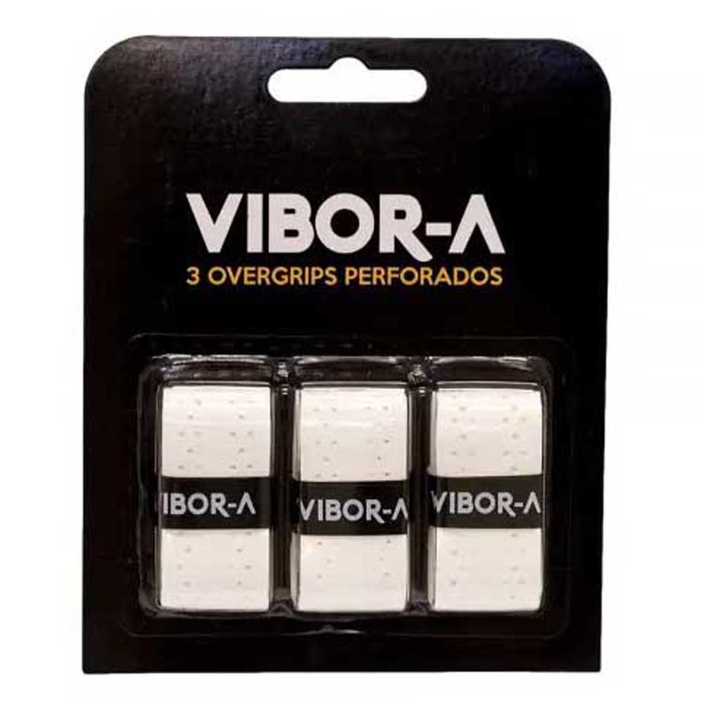 Vibora Pro Perforated Padel Overgrip 3 Units Blanc