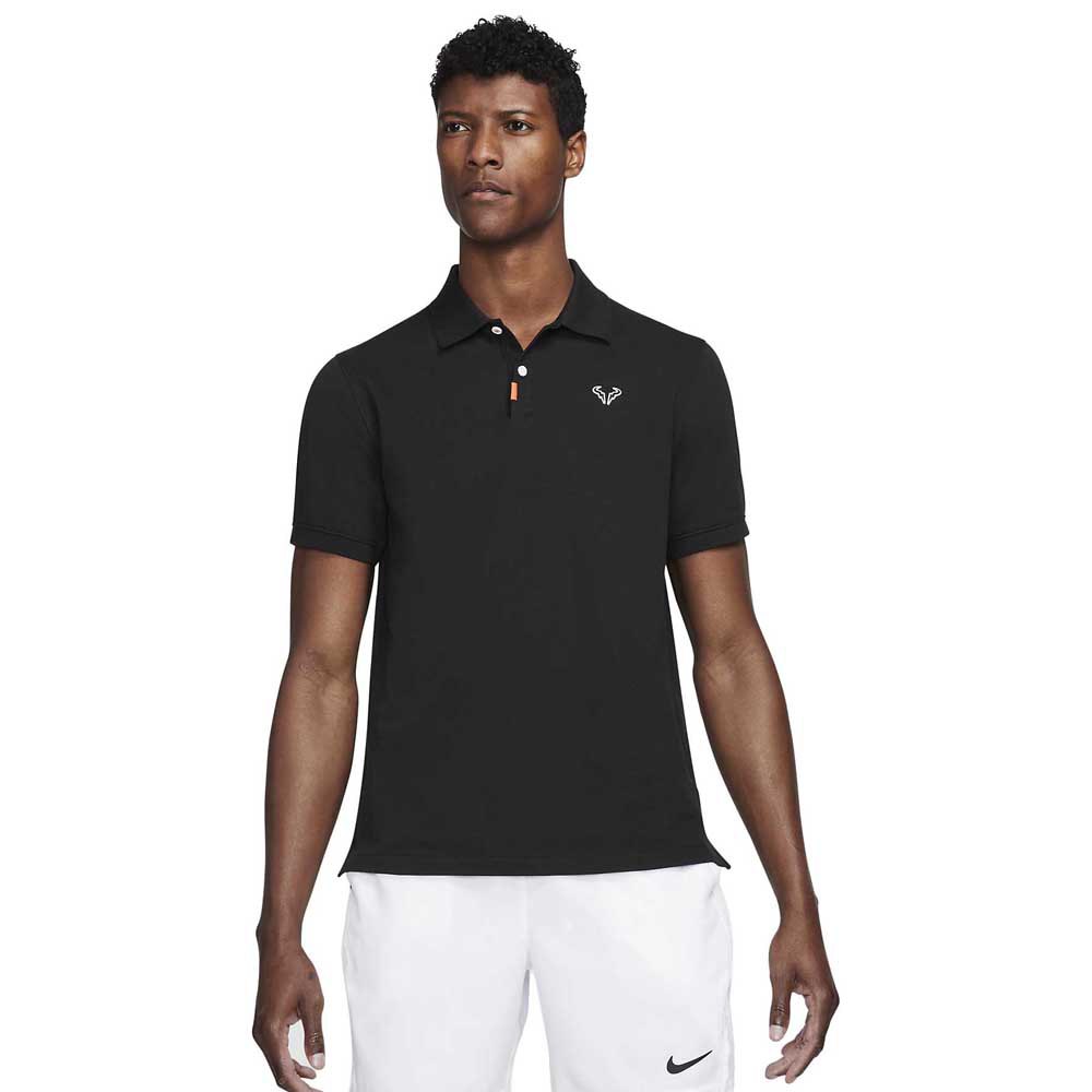 Nike Polo à Manches Courtes Court The Rafa Slim Fit L Black / White / Black