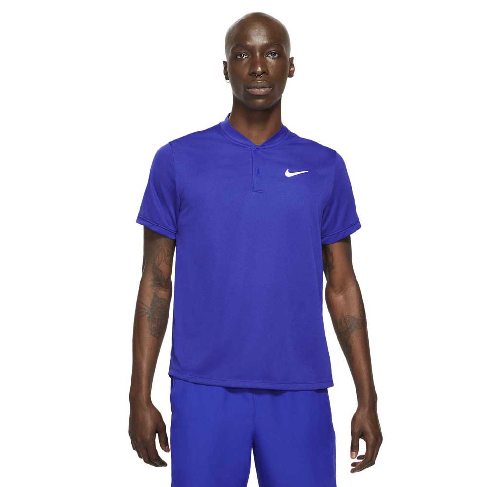 Nike Polo à Manches Courtes Court Dri Fit S Concord / White