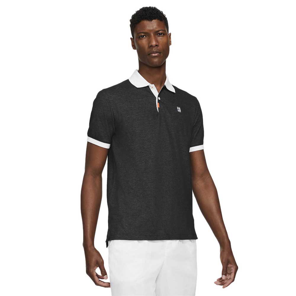 Nike Polo à Manches Courtes Court The Rafa Slim Fit S Black / White