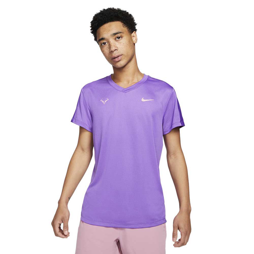 Nike T-shirt Manche Courte Court Rafa Challenger M Wild Berry / Elemental Pink