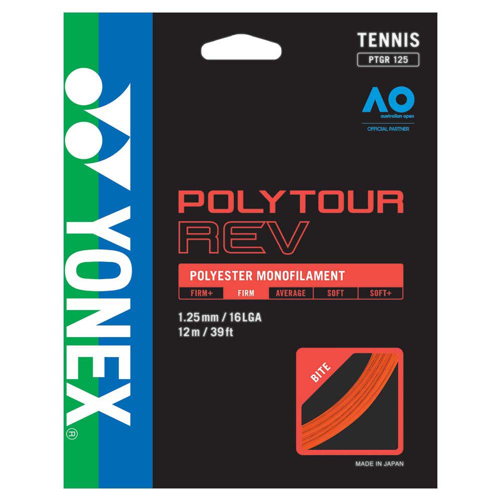 Yonex Polytour Rev 12 M Tennis Single String Rouge 1.25 mm