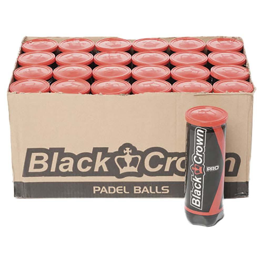 Black Crown Padel Balls Box Noir 24 x 3 Balls