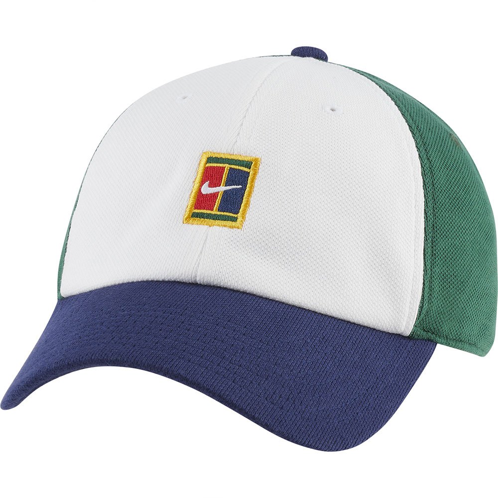 Nike Casquette Court Heritage 86 Logo One Size White / Binary Blue / Gorge Green