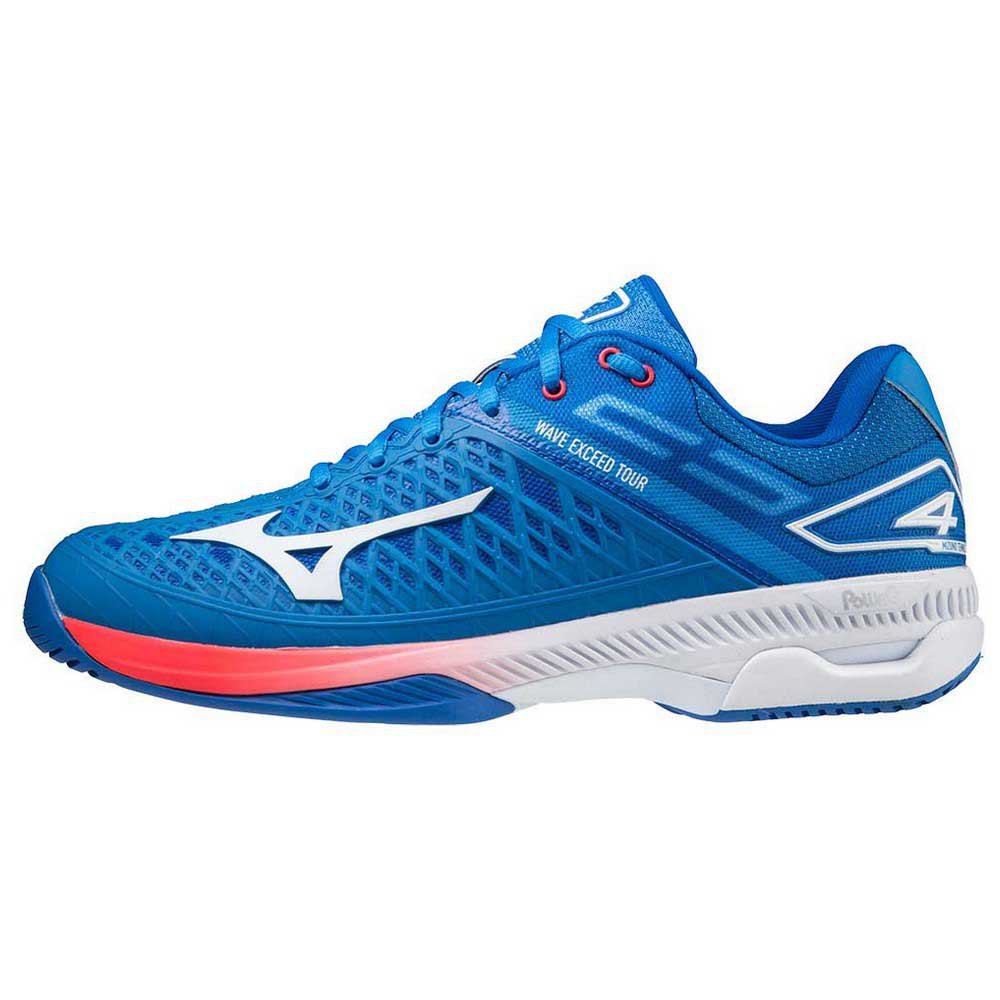 Mizuno Chaussures Tous Les Courts Wave Exceed Tour 4 EU 42 French Harbor Blue / White / Red