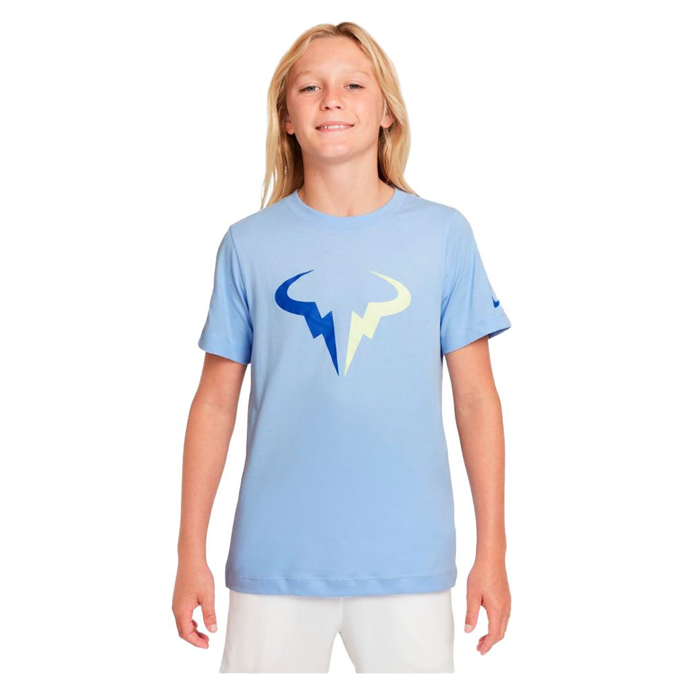 Nike Court Dri Fit Rafa Seasonal Short Sleeve T-shirt Bleu 8-9 Years
