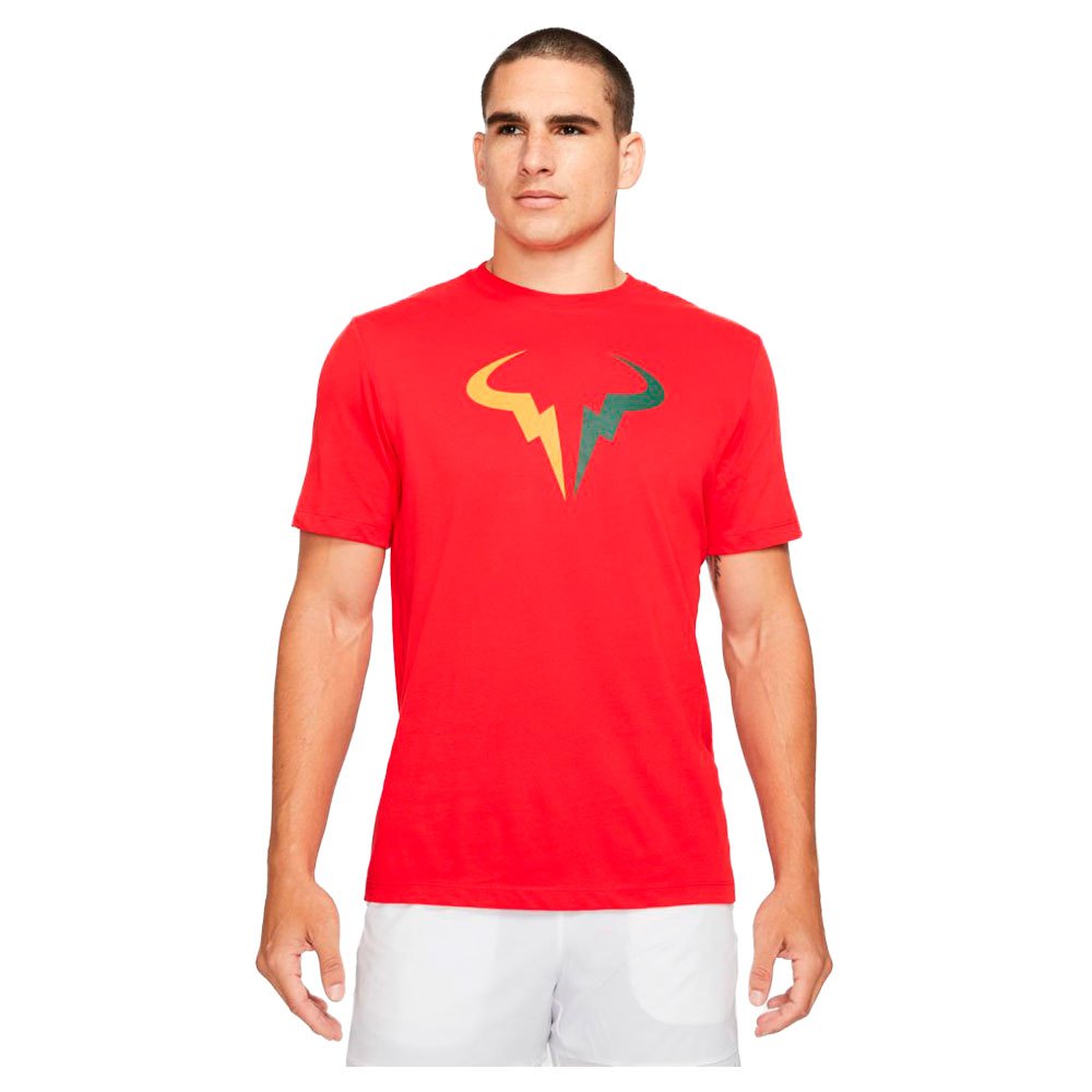Nike T-shirt Manche Courte Court Dri Fit Rafa Seasonal M Chile Red / Gorge Green / Laser Orange