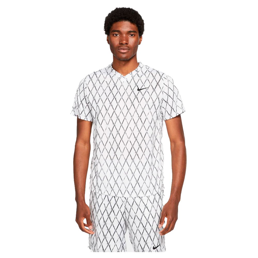 Nike T-shirt Manche Courte Court Dri Fit Victory Printed XL White / Black