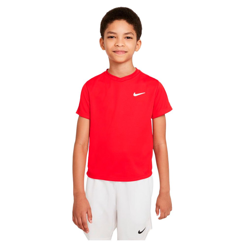 Nike Court Dri Fit Victory Short Sleeve T-shirt Rouge 8-9 Years