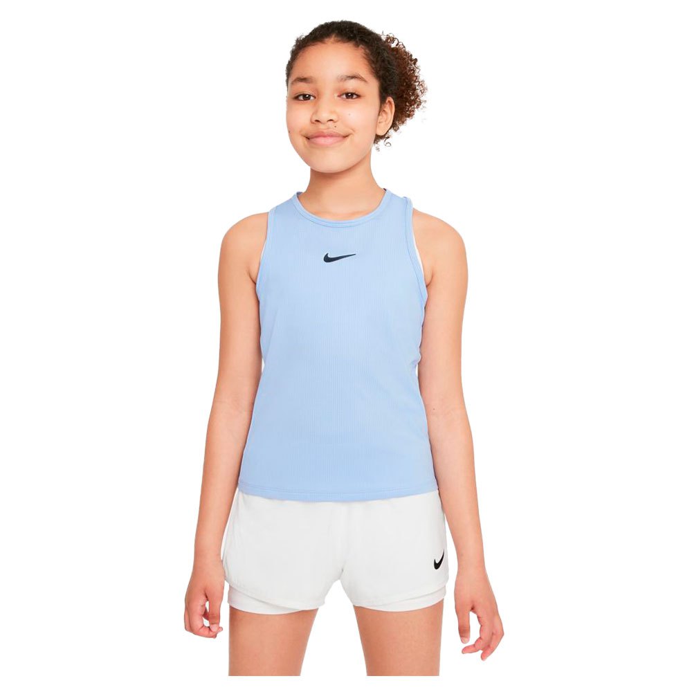 Nike Court Dri Fit Victory Sleeveless T-shirt Bleu 8-9 Years