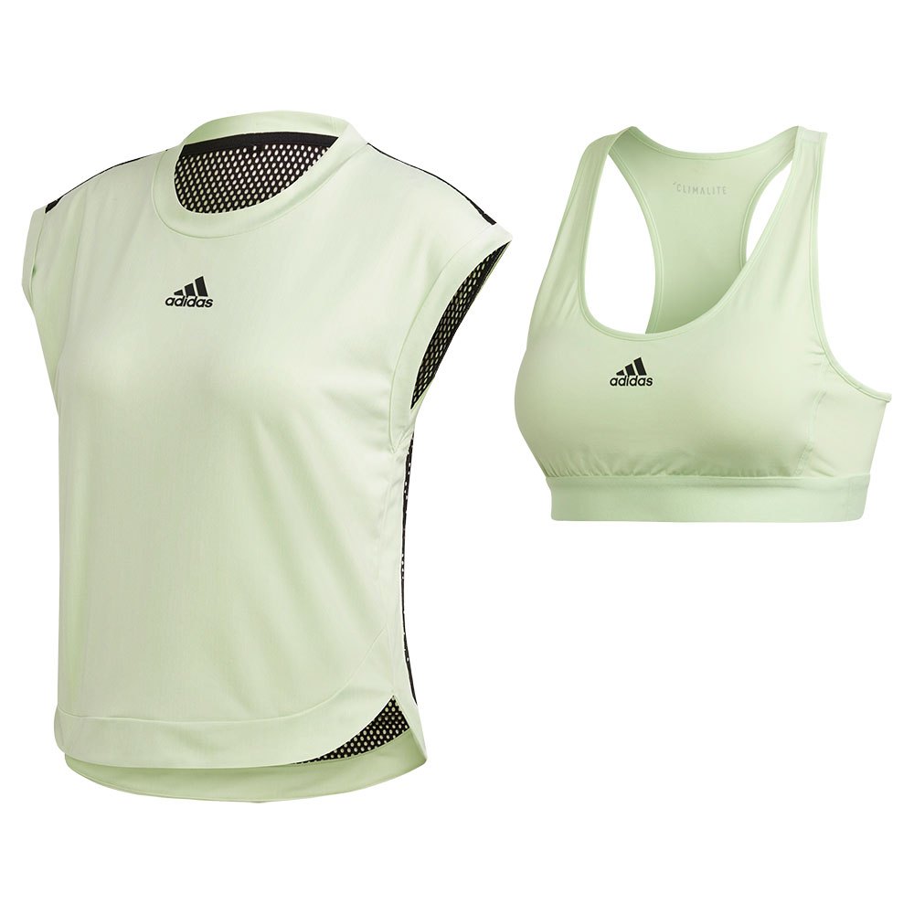 Adidas New York Short Sleeve T-shirt Vert XL Femme