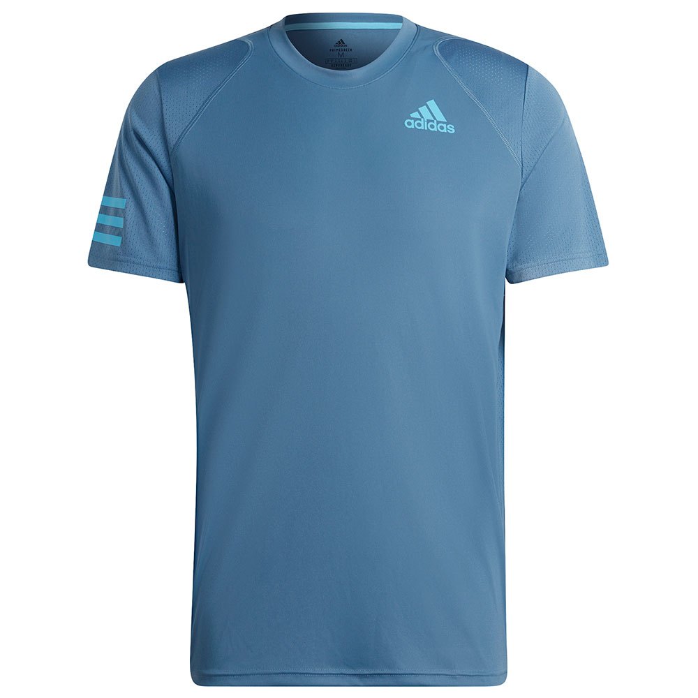 Adidas Badminton T-shirt Manche Courte Club 3 Stripes XL Altered Blue / Sky Rush