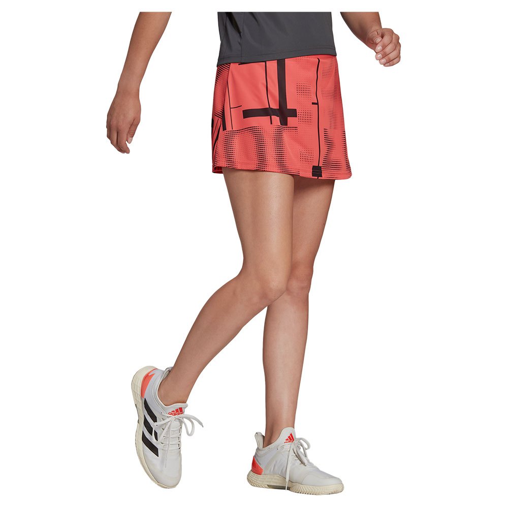 Adidas Club Graphic Skirt Rouge S Femme