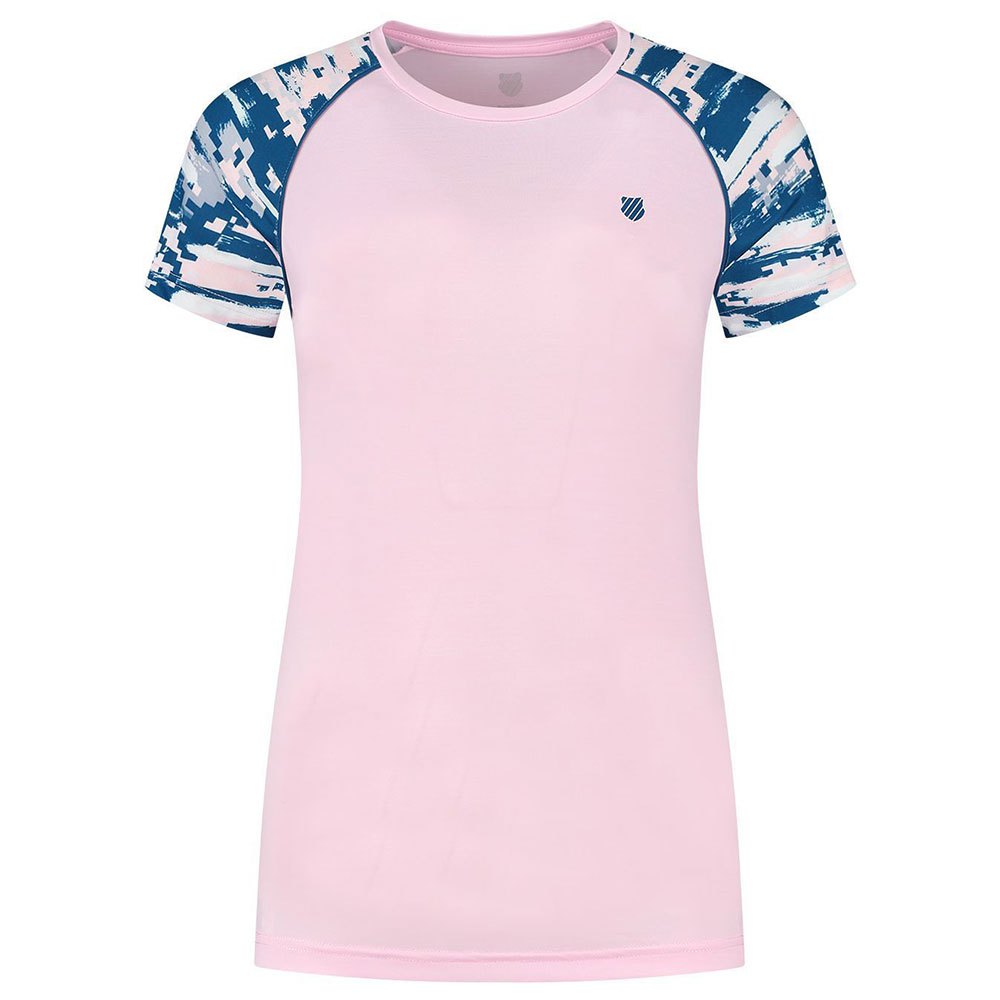 K-swiss Hypercourt Round Neck Short Sleeve T-shirt Rose L Femme