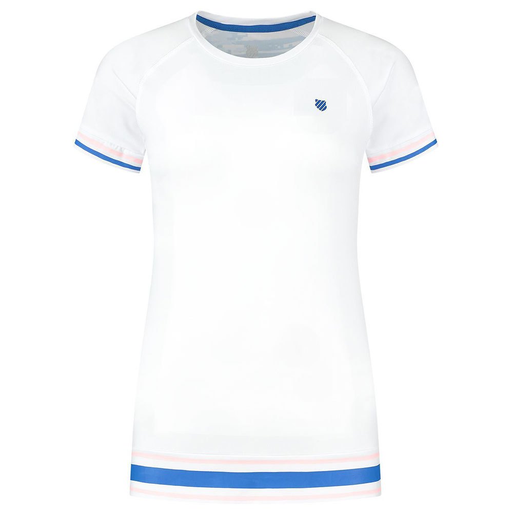 K-swiss Hypercourt Round Neck Short Sleeve T-shirt Blanc XL Femme