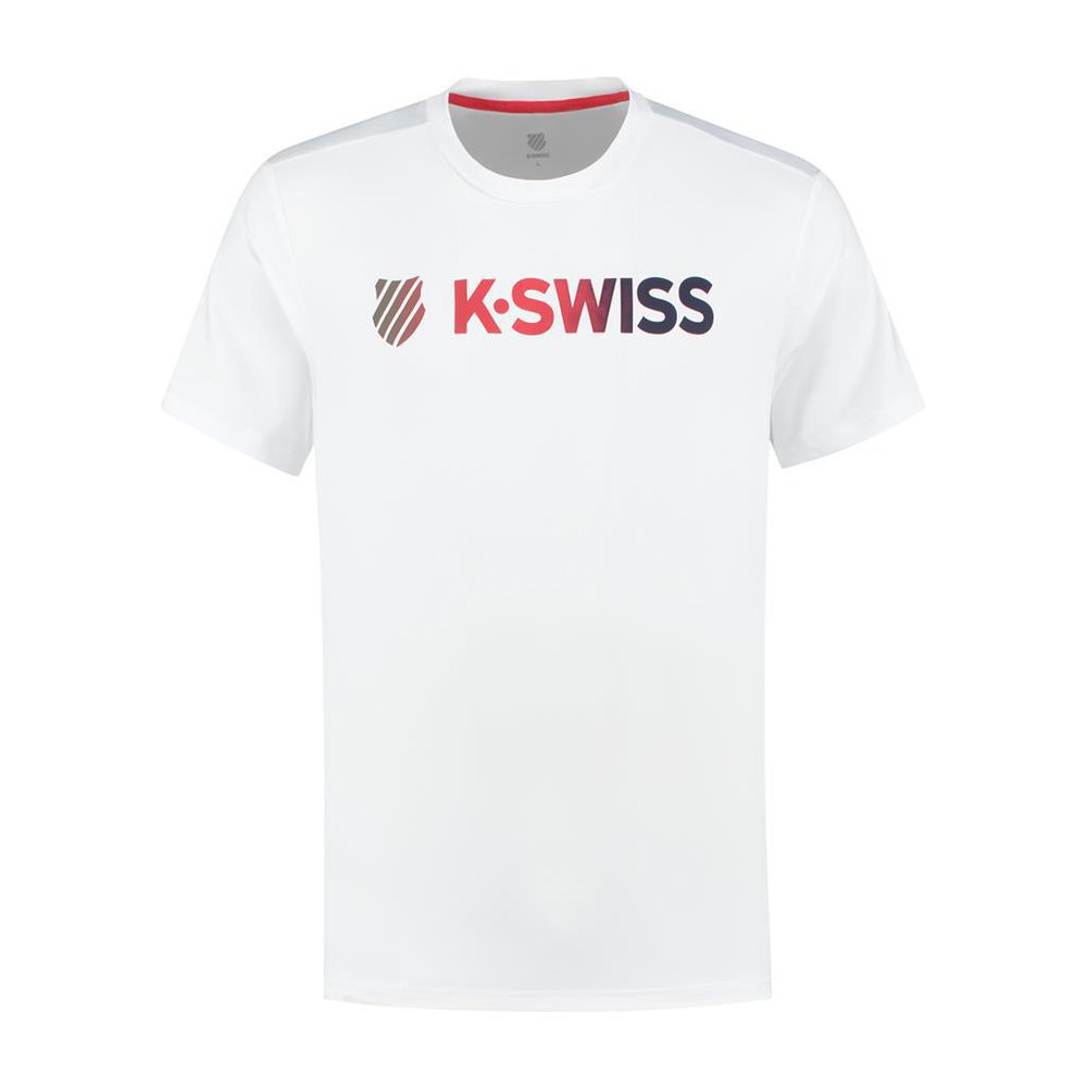 K-swiss T-shirt Heritage Sport Logo Blanc S Homme