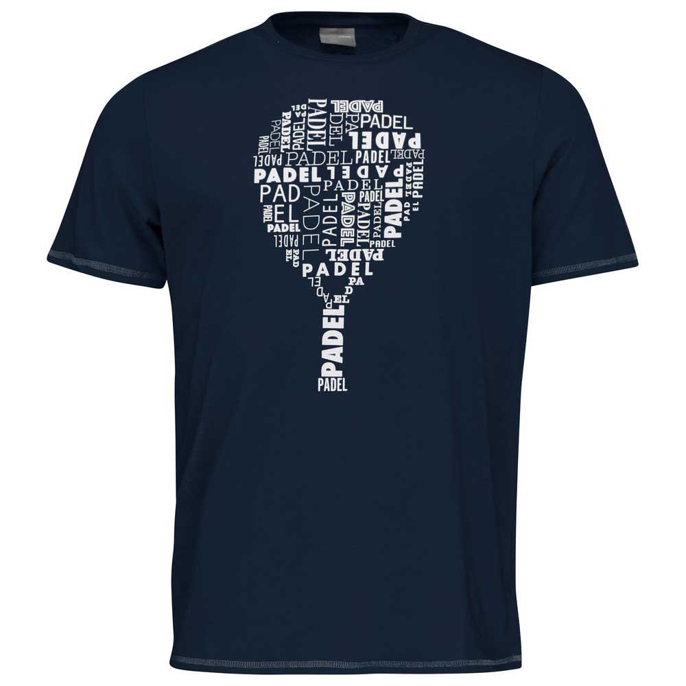 Head Racket Padel Typo Short Sleeve T-shirt Bleu 2XL