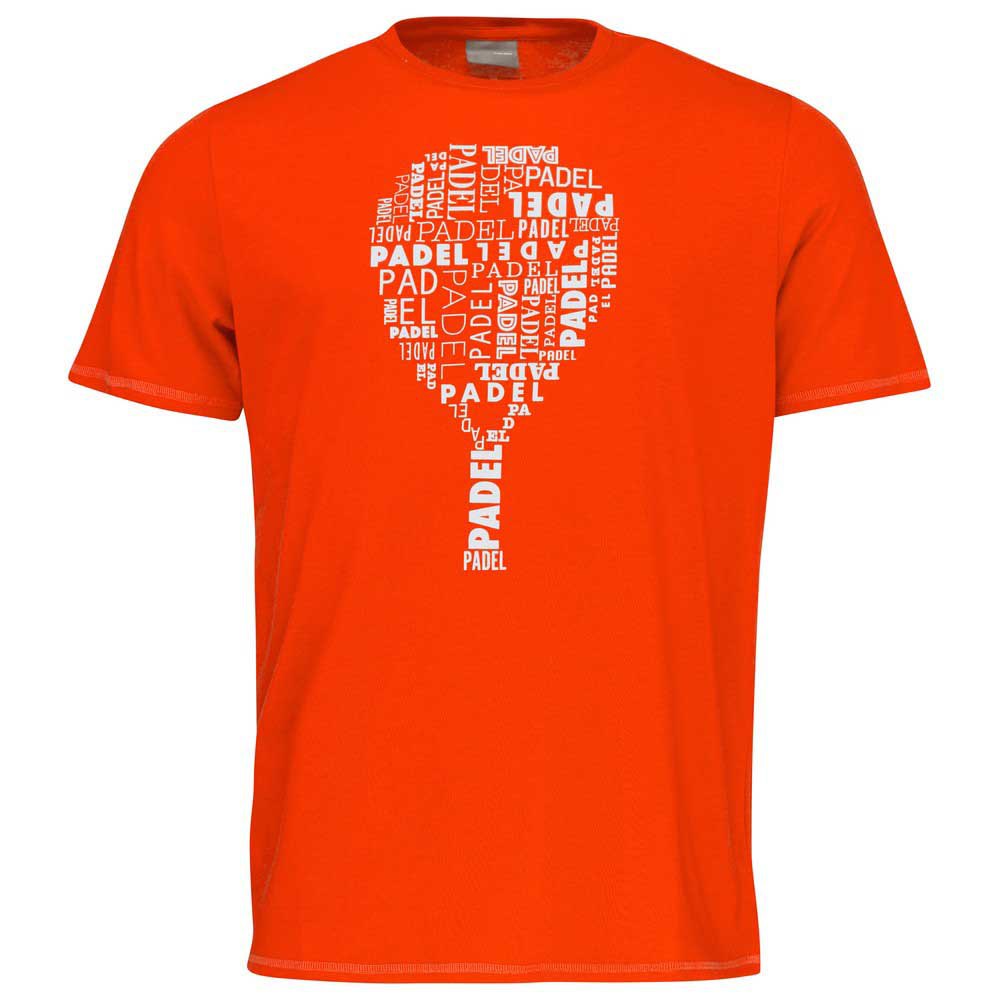 Head Racket Padel Typo Short Sleeve T-shirt Orange 152 cm Garçon