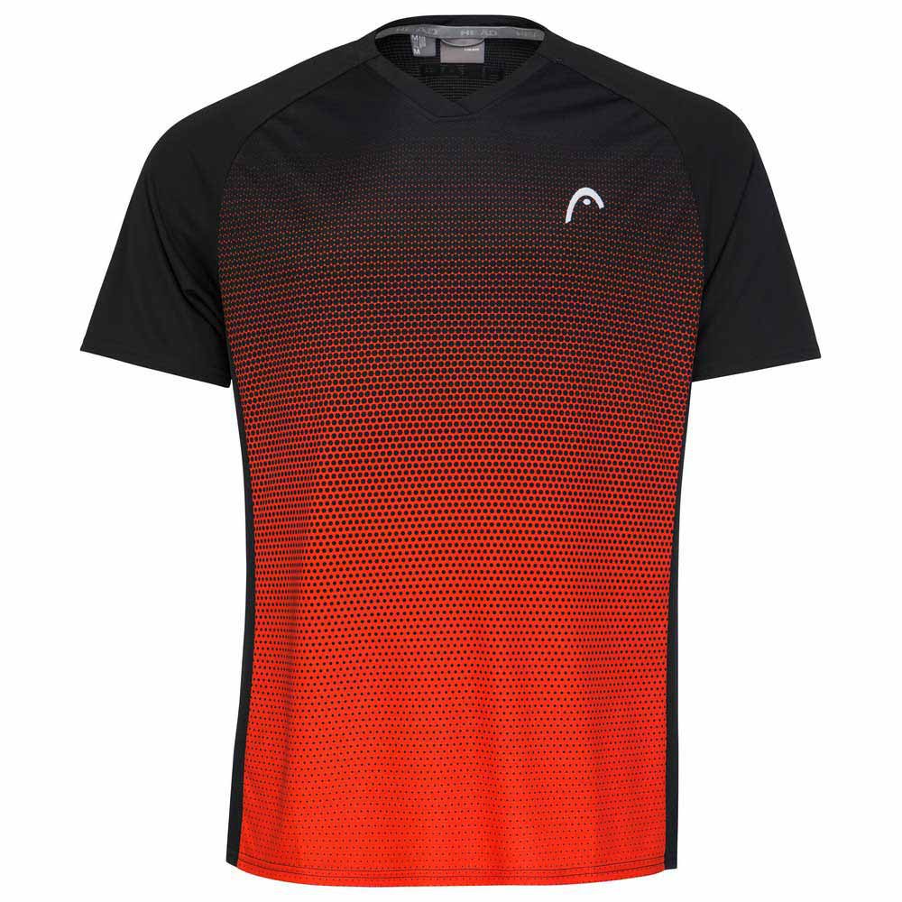Head Racket Topspin Short Sleeve T-shirt Noir 152 cm