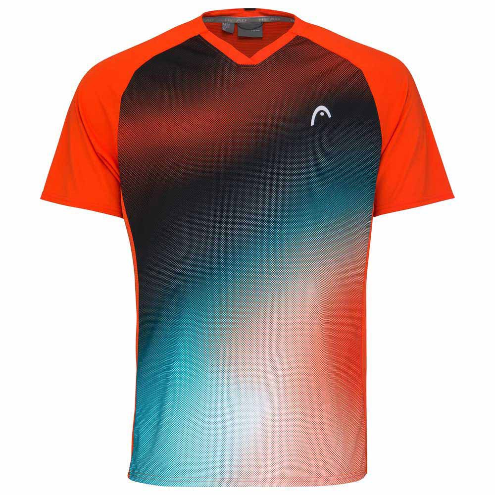Head Racket Topspin Short Sleeve T-shirt Rouge M