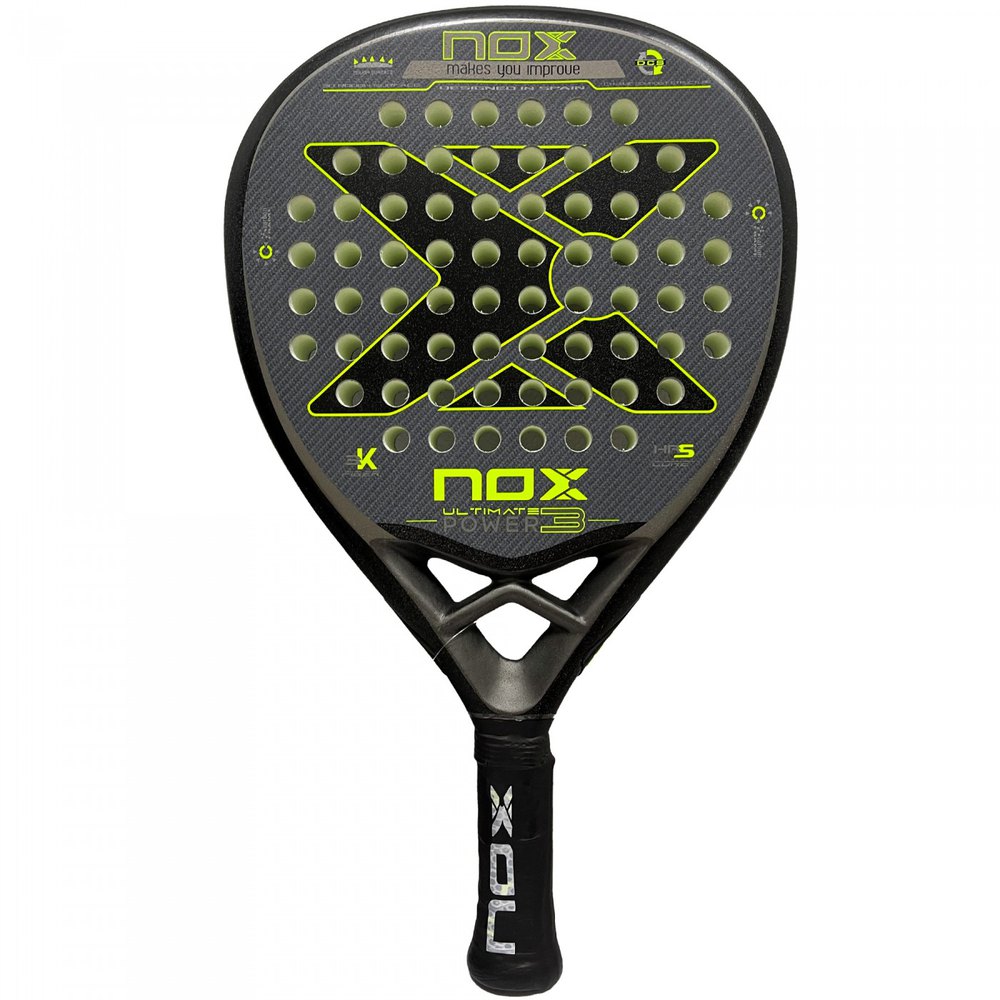 Nox Ultimate Power 3 Padel Racket Jaune
