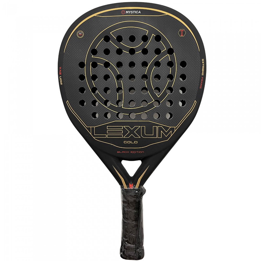 Mystica Lexum Gold Black Edition 2021 Padel Racket Noir