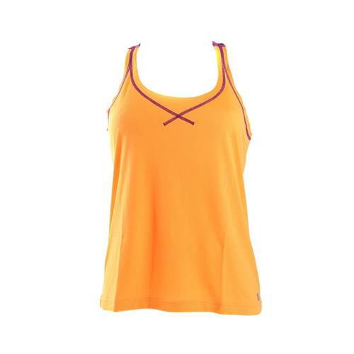 Wilson Spring Print Mesh Boyfriend Tank Women T-shirt Orange S Femme