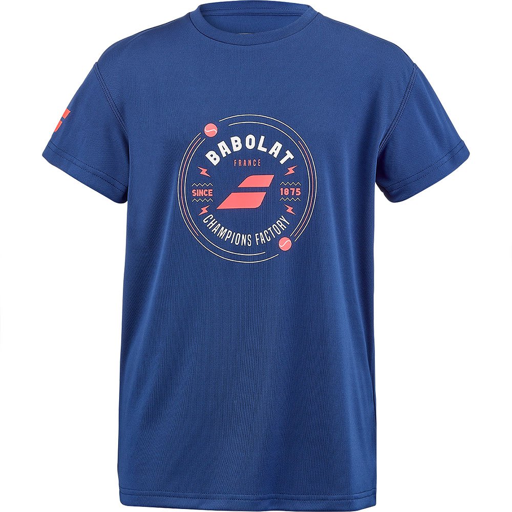 Babolat Exercise Graphic Short Sleeve T-shirt Bleu 10-12 Years Garçon