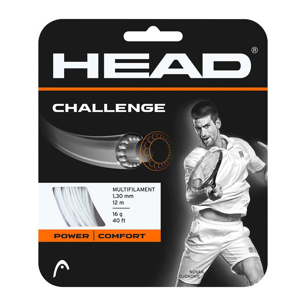 Head Racket Challenge Tennis Single String 12 M Blanc 1.30 mm