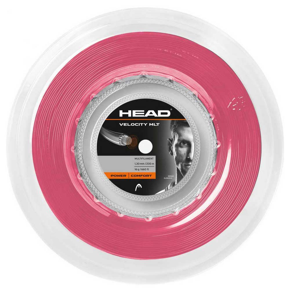 Head Racket Corde De Bobine De Tennis Velocity Mlt 200 M 1.30 mm Pink