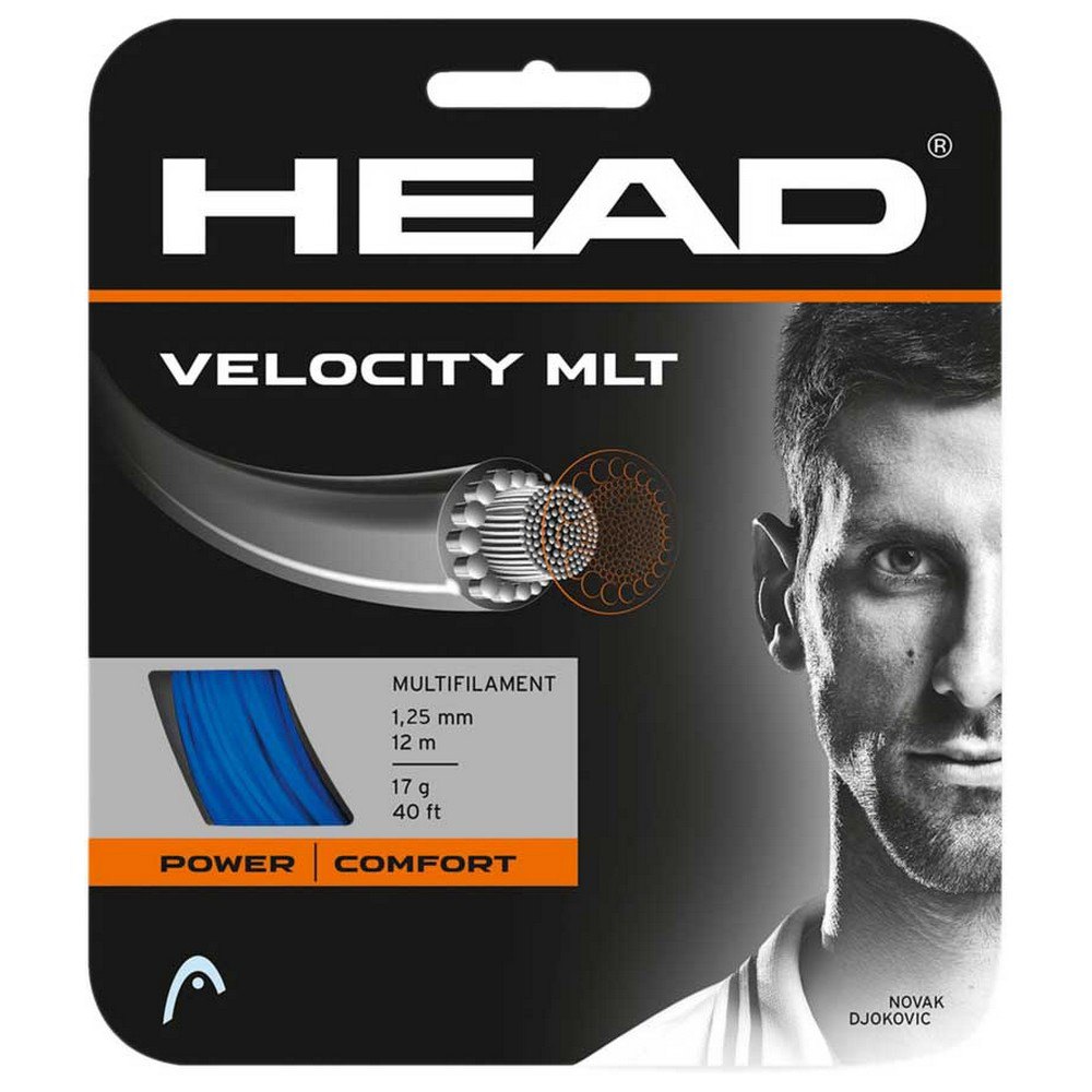 Head Racket Velocity Mlt Tennis Single String 12 M Bleu 1.40 mm