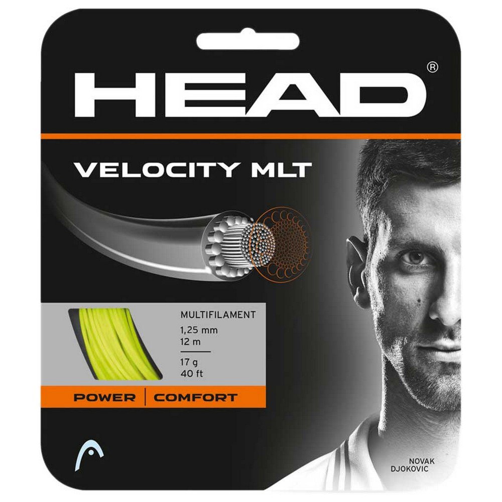 Head Racket Velocity Mlt Tennis Single String 12 M Jaune 1.30 mm