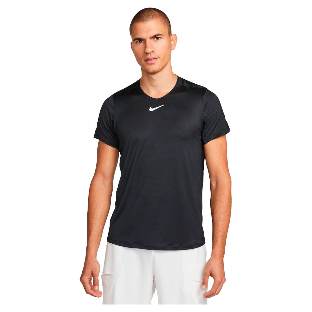 Nike Court Dri Fit Advantage Short Sleeve T-shirt Noir M Homme