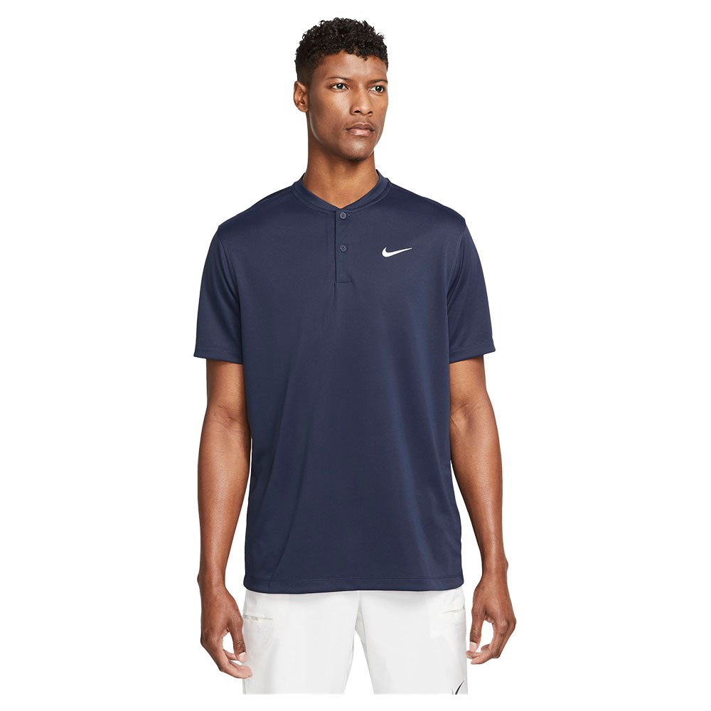 Nike Court Dri Fit Short Sleeve Polo Bleu XL Homme