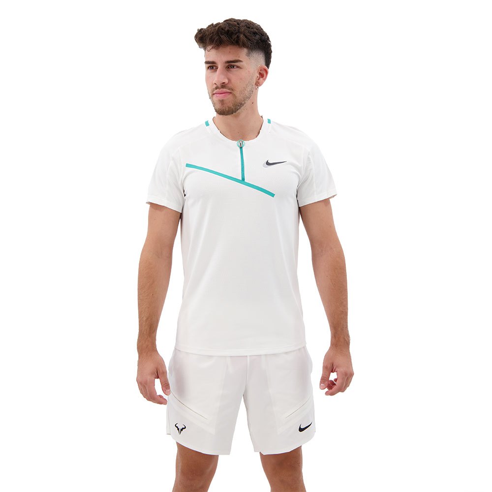 Nike Court Slam Short Sleeve Polo Blanc L Homme