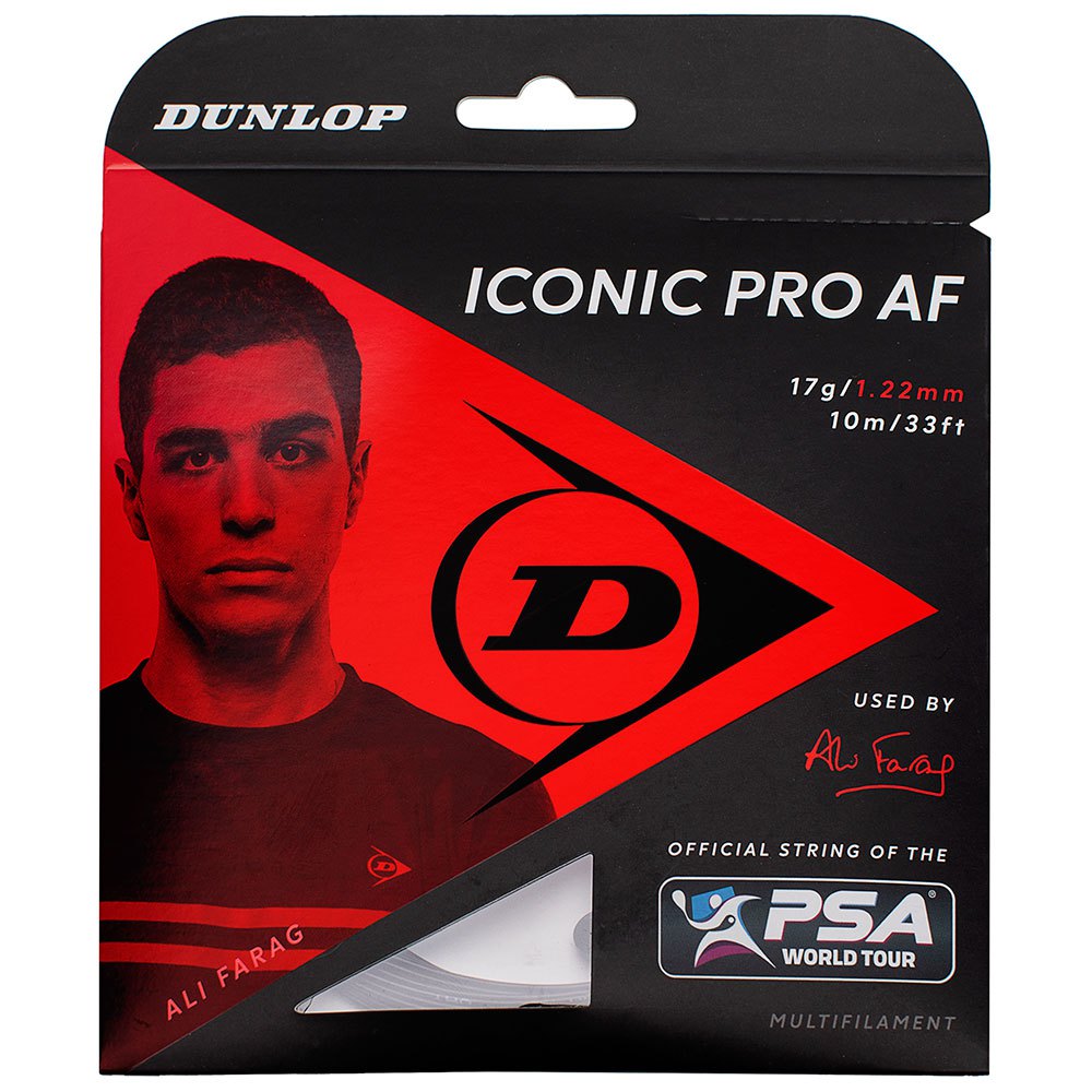 Dunlop Iconic Pro Af 200 M Squash Reel String Clair 1.18 mm