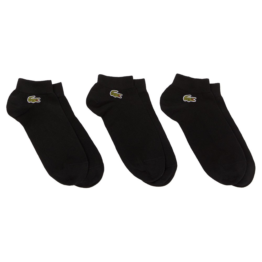 Lacoste Sport Pack Ra4183 Short Socks 3 Units Noir EU 47-50