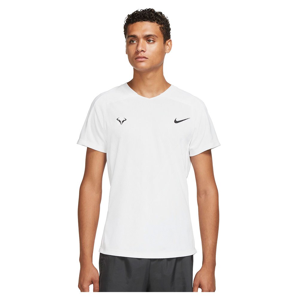 Nike Court Dri Fit Advantage Rafa Short Sleeve T-shirt Blanc M Homme