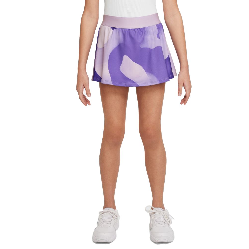 Nike Court Dri Fit Victory Printed Skirt Violet 8-9 Years