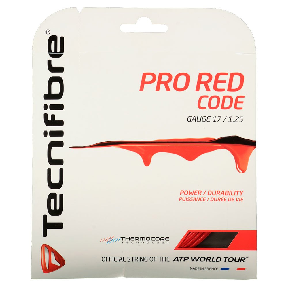Tecnifibre Pro Red Code 12 M Tennis Single String Rouge 1.25 mm