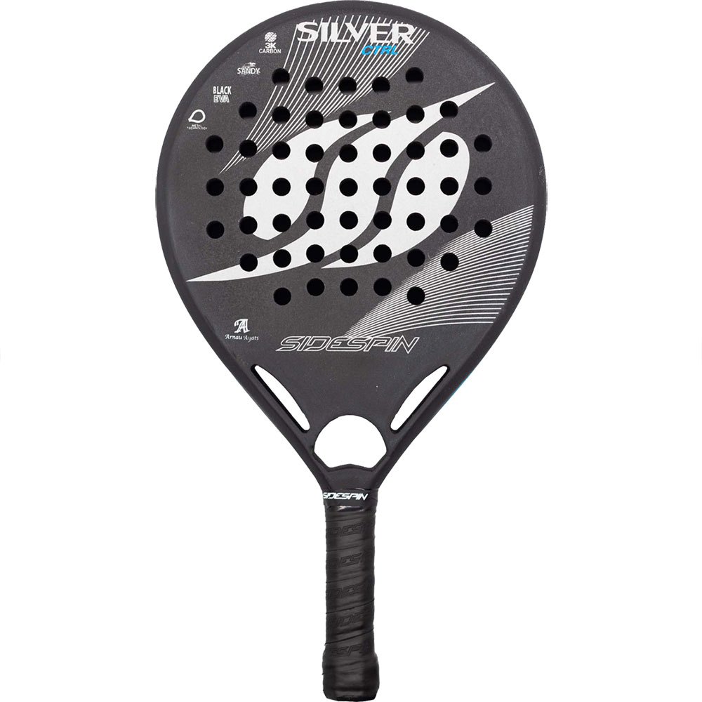 Sidespin Ss Silver Ctrl 3k Padel Racket Noir