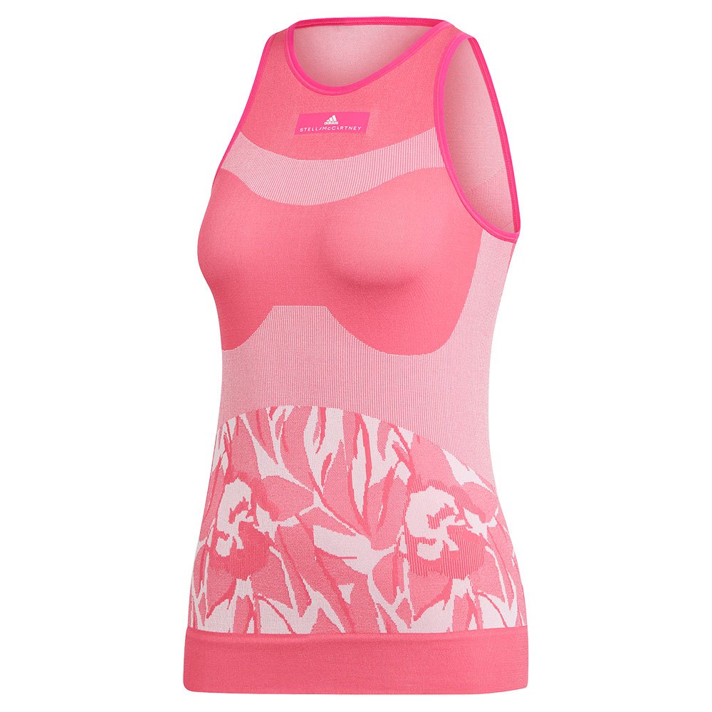 Adidas Stella Mccartney Seamless Sleeveless T-shirt Rose L Femme