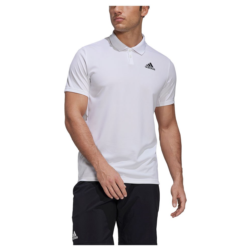 Adidas Club Piqué Short Sleeve Polo Blanc S Homme