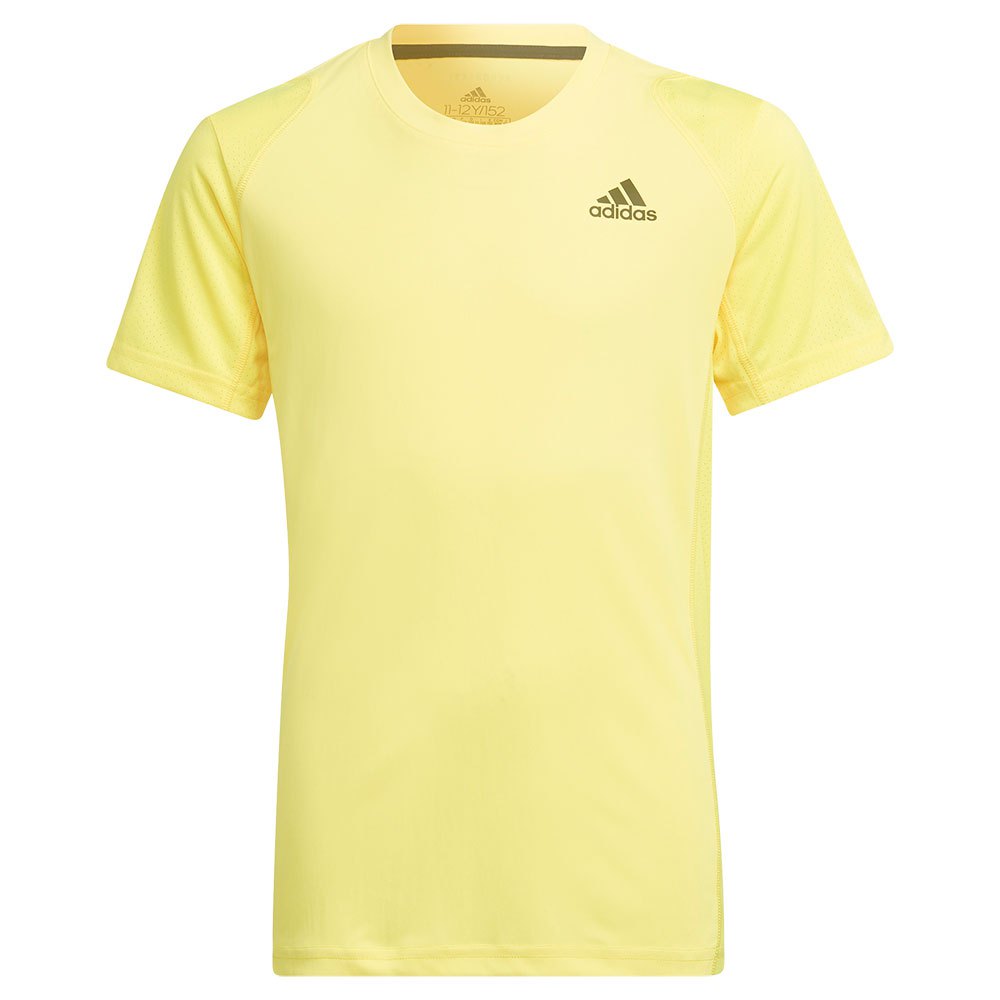 Adidas Club Short Sleeve T-shirt Jaune 11-12 Years Garçon