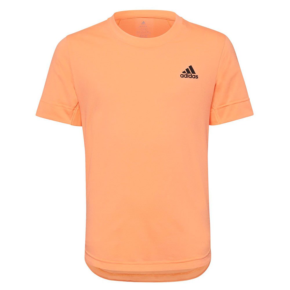 Adidas New York Freelift Short Sleeve T-shirt Orange 15-16 Years Garçon