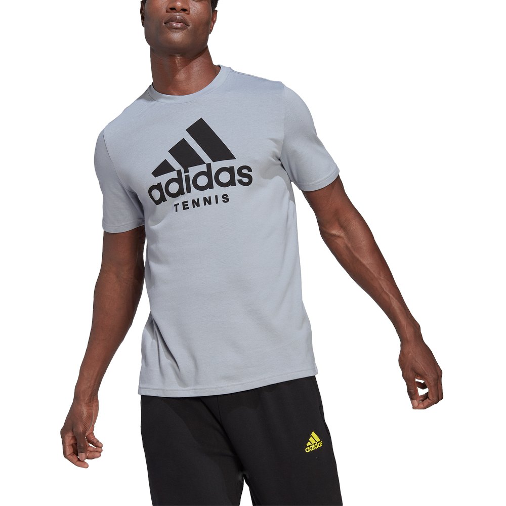 Adidas Tns Logo Short Sleeve T-shirt Gris M