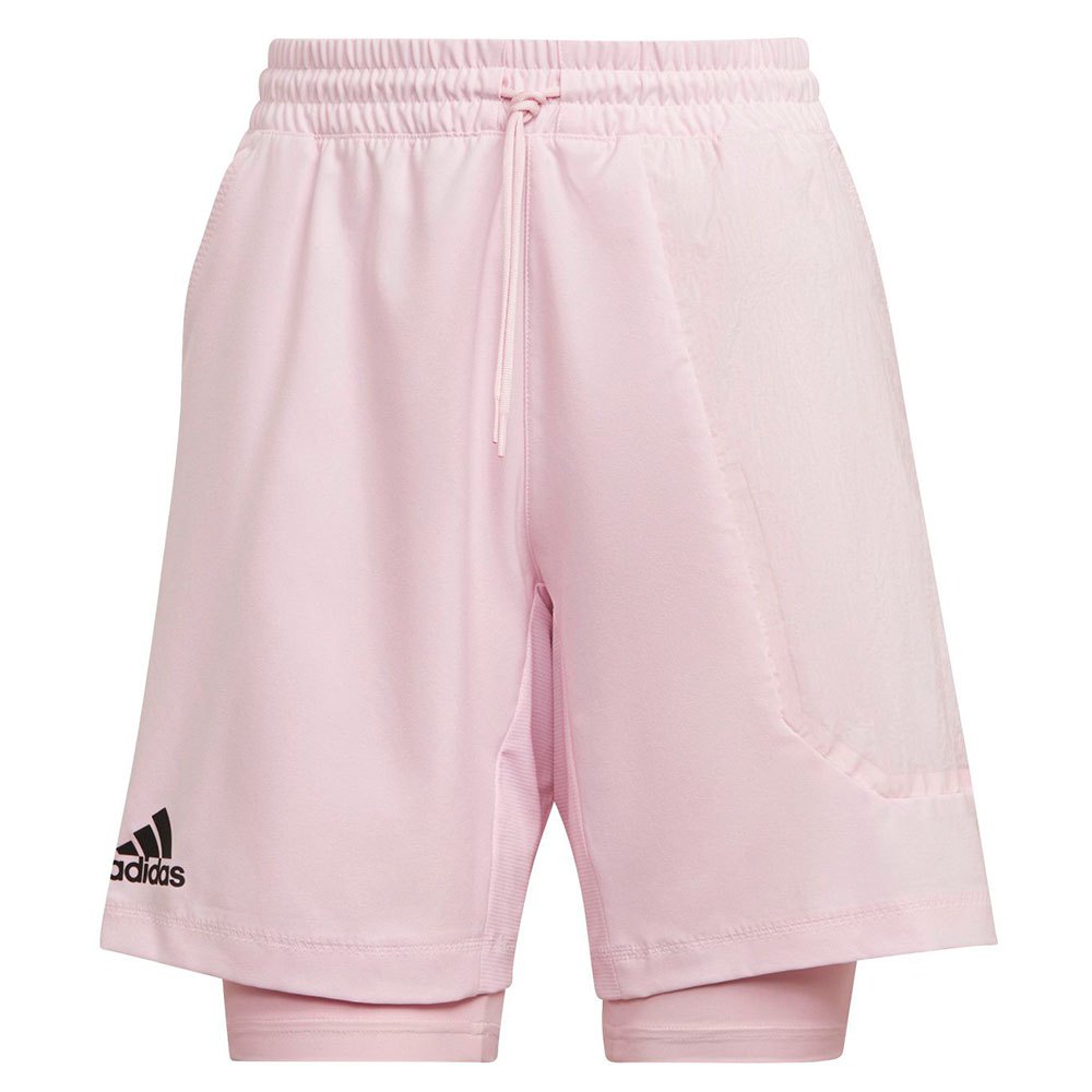 Adidas Us Series 2 In 1 S 7´´ Shorts Rose L